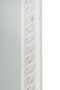 Casa Padrino Barock Standspiegel Weiss mit wundersch�nem antik-wei�em Kordelrahmen H. 180 cm - Handgefertigt