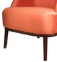 Casa Padrino Lounge Sessel Orange / Braun 66 x 66 x H. 70 cm - Luxus Kollektion