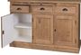 Casa Padrino Landhausstil K�chenschrank Braun / Wei� 137 x 50 x H. 197 cm - 2 Teiliger K�chenschrank mit 5 T�ren und 7 Schubladen
