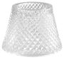Casa Padrino Glas Teelichthalter-Lampenschirm Clear  15 x H. 12,5 cm - Luxus Accessoires