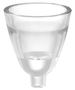 Casa Padrino Glas Teelichthalter-Lampenschirm Clear  15 x H. 12,5 cm - Luxus Accessoires
