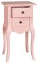 Casa Padrino Landhausstil Nachttisch Rosa 40 x 34 x H. 70 cm - Kleine Schlafzimmer Kommode mit 2 Schubladen