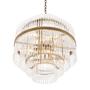 Casa Padrino Luxus Glas Kronleuchter Gold  60 x H. 62 cm - Hotel M�bel