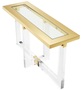 Casa Padrino Konsole / Konsolentisch Gold 140 x 45 x H. 78 cm - Luxus M�bel