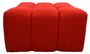 Casa Padrino Luxus Hocker / Sitzhocker Rot 90 x 90 x H. 50 cm - Wohnzimmerm�bel