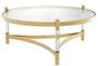Casa Padrino Couchtisch / Wohnzimmertisch Gold  104 x H. 43 cm - Luxus Wohnzimmerm�bel