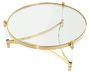 Casa Padrino Couchtisch / Wohnzimmertisch Gold  104 x H. 43 cm - Luxus Wohnzimmerm�bel