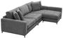 Casa Padrino Wohnzimmer Sofa Grau / Schwarz 284 x 172 x H. 76 cm - Luxus Ecksofa 