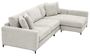 Casa Padrino Wohnzimmer Sofa Sandfarben / Schwarz 284 x 172 x H. 76 cm - Luxus Ecksofa 