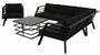 Casa Padrino Gartenm�bel Set mit Polsterung + Sessel + Tisch - Lounge Set