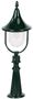 Casa Padrino Jugendstil Gartenlaterne Gr�n 25 x 25 x H. 77 cm - Garten Terrassen Wege Einfahrt Beleuchtung 