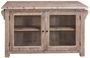 Casa Padrino Landhausstil K�cheninsel Naturfarben 135 x 85 x H. 80 cm - Landhausstil K�chenschrank mit 2 Glast�ren  