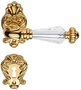 Casa Padrino Luxus Barock Messing T�rgriff Set mit Swarovski Kristallglas Gold 13,4 x H. 8,2 cm - Luxus Kollektion