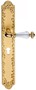 Casa Padrino Luxus Barock T�rgriff Set mit Swarovski Kristallglas Gold 14,3 x H. 40,6 cm - Erstklassische Qualit�t