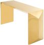Casa Padrino Luxus Designer Konsole / Konsolentisch Gold 155 x 45 x H. 76 cm - Designerm�bel