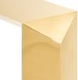 Casa Padrino Luxus Designer Konsole / Konsolentisch Gold 155 x 45 x H. 76 cm - Designerm�bel