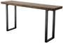 Casa Padrino Konsole Braun / Bronze 161 x 40 x H. 78 cm - Luxus Wohnzimmer Konsolentisch mit Eichenfurnier Platte