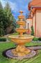 Casa Padrino Barock Springbrunnen  160 x H. 250 cm - Verschiedene Farben - 4-Stufiger Gartenbrunnen im Barockstil 