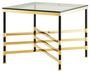 Casa Padrino Wohnzimmer Beistelltisch Gold / Schwarz 65 x 65 x H. 55 cm - Luxus Wohnzimmerm�bel 