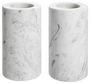 Casa Padrino Luxus Marmor Teelichthalter Set Wei�  10 x H. 18 cm - Luxus Qualit�t