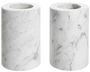 Casa Padrino Luxus Marmor Teelichthalter Set Wei�  10 x H. 15 cm - Luxus Qualit�t