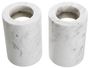 Casa Padrino Luxus Marmor Teelichthalter Set Wei�  10 x H. 15 cm - Luxus Qualit�t