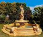 Casa Padrino Barock Springbrunnen  445 x H. 234 cm - Prunkvoller Gartenbrunnen mit Meermuschel Wasserspeier