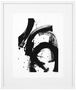 Casa Padrino Luxus Bild Design I Schwarz / Wei� 85 x H. 100 cm - Kunstdruck mit Holzrahmen 