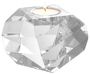 Casa Padrino Luxus Teelichthalter 13,5 x 13,5 x H. 12 cm - Kristallglas Deko Accessoires