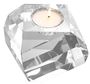 Casa Padrino Luxus Teelichthalter 13,5 x 13,5 x H. 12 cm - Kristallglas Deko Accessoires