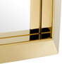 Casa Padrino Luxus Spiegel Gold 31 x 7 x H. 31 cm - Edelstahl Wandspiegel 