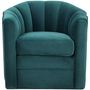 Casa Padrino Luxus Drehsessel Meergr�n 84 x 85 x H. 77 cm - Wohnzimmer Sessel