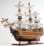 Casa Padrino Luxus Flaggschiff HMS Victory Braun / Mehrfarbig 97 x 29 x H. 83 cm - Handgefertigtes Britisches Deko Schiff Holzschiff Segelschiff
