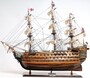 Casa Padrino Luxus Flaggschiff HMS Victory Braun / Mehrfarbig 97 x 29 x H. 83 cm - Handgefertigtes Britisches Deko Schiff Holzschiff Segelschiff