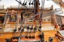 Casa Padrino Luxus Flaggschiff HMS Victory Braun / Mehrfarbig 97 x 29 x H. 83 cm - Handgefertigtes Britisches Deko Schiff Holzschiff Segelschiff