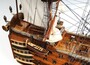 Casa Padrino Luxus Flaggschiff HMS Victory Braun / Mehrfarbig 97 x 29 x H. 83 cm - Handgefertigtes Britisches Deko Schiff Holzschiff Segelschiff