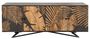 Casa Padrino Designer Kommode Sideboard 175 x 45 x H.75cm  Fernsehschrank - Handgefertigt aus massivem Mangoholz!