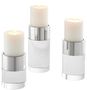 Casa Padrino Luxus Kristallglas Kerzenhalter Set Silber - Wohnzimmer Deko 