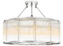 Casa Padrino Deckenleuchte Silber  80 x H. 61 cm - Luxus Wohnzimmer Deckenlampe