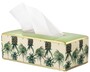 Casa Padrino Luxus Porzellan Kosmetikt�cherbox Gr�n / Mehrfarbig 25 x 13 x H. 9 cm - Papiert�cherbox mit Ananas Design