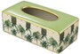 Casa Padrino Luxus Porzellan Kosmetikt�cherbox Gr�n / Mehrfarbig 25 x 13 x H. 9 cm - Papiert�cherbox mit Ananas Design
