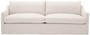 Casa Padrino Luxus Wohnzimmer Sofa Wei� 230 x 100 x H. 75 cm - Wohnzimmerm�bel