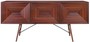 Casa Padrino Luxus Rosenholz Sideboard mit 2 T�ren und 3 Schubladen Braun 200 x 50 x H. 90 cm - Luxus Qualit�t