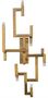 Casa Padrino Luxus Wohnzimmer Edelstahl LED Wandleuchte Gold 30,5 x 28,5 x H. 73,5 cm - Designer Wandlampe
