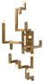 Casa Padrino Luxus Wohnzimmer Edelstahl LED Wandleuchte Gold 30,5 x 28,5 x H. 73,5 cm - Designer Wandlampe