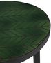Casa Padrino Luxus Couchtisch Gr�n / Schwarz  50 x H. 45 cm - Runder Wohnzimmertisch mit Keramik Fliesen