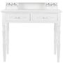 Casa Padrino Landhausstil Sekret�r Antik Wei� 95 x 45 x H. 87 cm - Landhausstil M�bel im Shabby Chic Look
