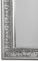 Casa Padrino Barock Standspiegel / Wandspiegel Silber 45 x H. 180 cm - Handgefertigter Spiegel mit Holzrahmen & wundersch�nen Verzierungen