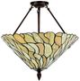 Casa Padrino Luxus Tiffany Deckenleuchte Mehrfarbig  50 x H. 55 cm - Luxus Deckenlampe aus zahlreichen Glas Mosaik St�cken