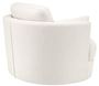 Casa Padrino Luxus Sessel / Drehsessel Wei� 110 x 100 x H. 70 cm - Wohnzimmerm�bel